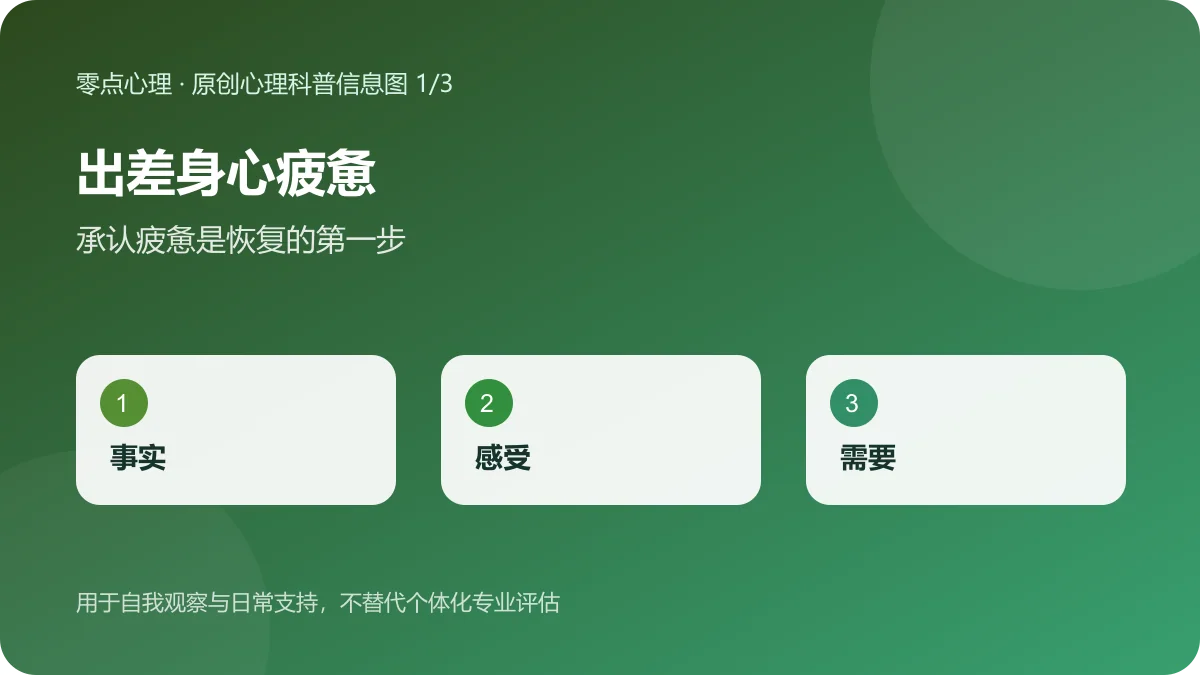 频繁出差后身心很乱：维持基本节奏的轻量方案