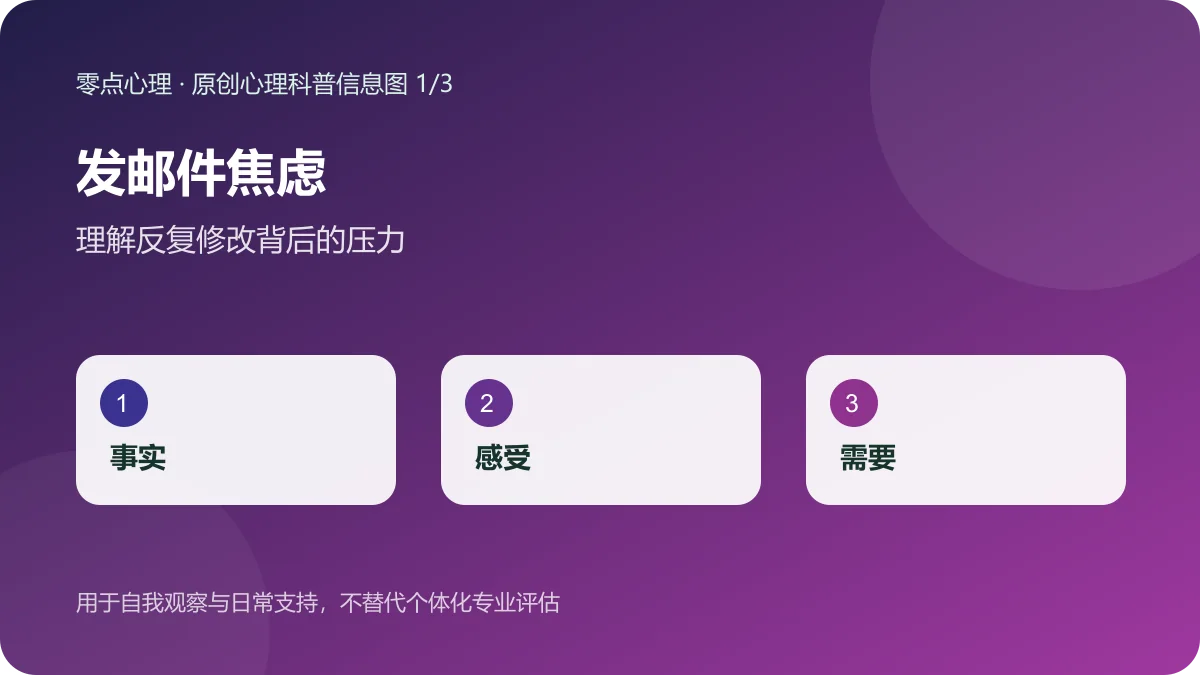 发邮件焦虑：理解反复修改背后的压力信息图