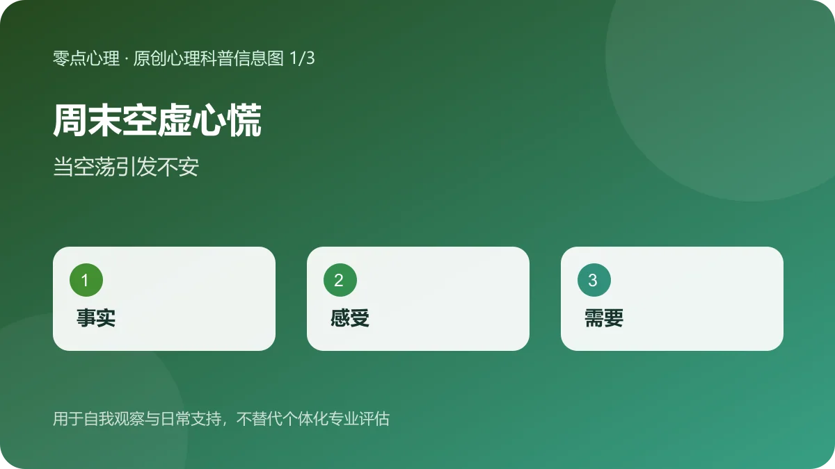 周末空虚心慌：当空荡引发不安信息图