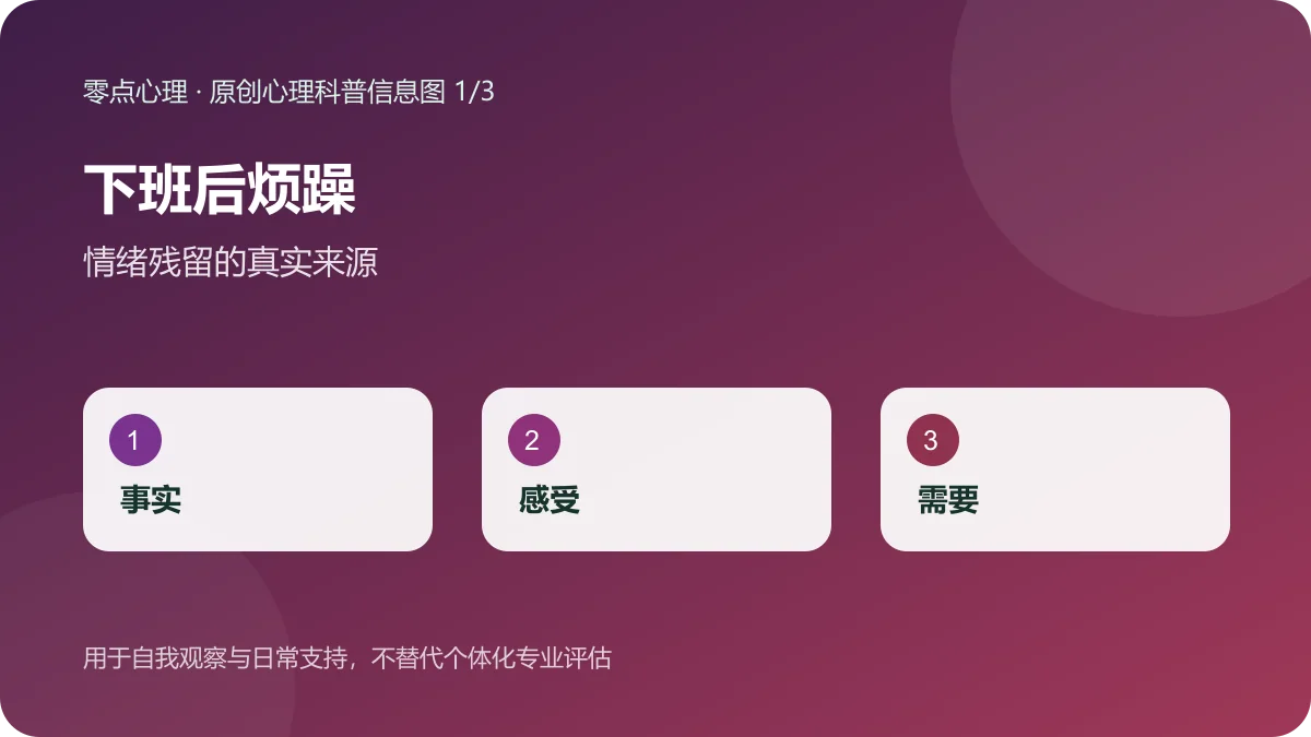 下班后烦躁：情绪残留的真实来源信息图