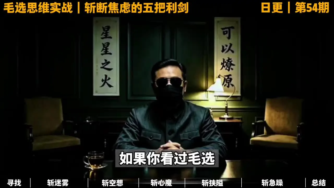 为什么教员从来不焦虑，总能找到破局的办法｜第53期｜毛选解读｜毛选思维视频封面