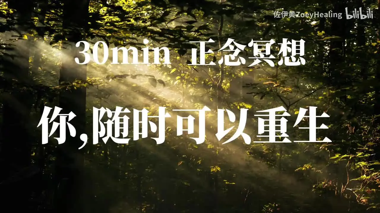 重生冥想｜超强大！即刻转念，跃迁新现实，深度放松，自我疗愈，积极正念冥想视频封面